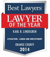 Lawyer of the Year Badge - 2014 - Litigation - Labor and Employment
