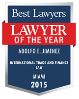 Lawyer of the Year Badge - 2015 - International Trade and Finance Law
