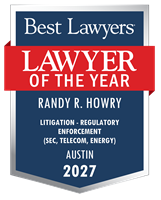 Lawyer of the Year Badge - 2027 - Litigation - Regulatory Enforcement (SEC, Telecom, Energy)