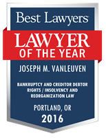 Lawyer of the Year Badge - 2016 - Bankruptcy and Creditor Debtor Rights / Insolvency and Reorganization Law