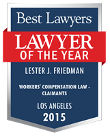 Lawyer of the Year Badge - 2015 - Workers' Compensation Law - Claimants