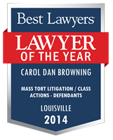 Lawyer of the Year Badge - 2014 - Mass Tort Litigation / Class Actions - Defendants