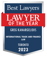 Lawyer of the Year Badge - 2023 - International Trade and Finance Law