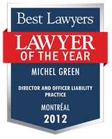 Lawyer of the Year Badge - 2012 - Director and Officer Liability Practice