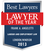 Lawyer of the Year Badge - 2013 - Labour and Employment Law