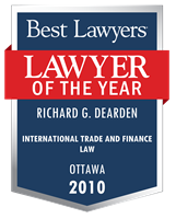 Lawyer of the Year Badge - 2010 - International Trade and Finance Law