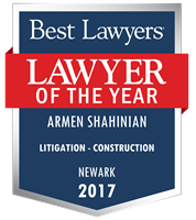 Lawyer of the Year Badge - 2017 - Litigation - Construction