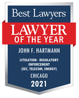Lawyer of the Year Badge - 2021 - Litigation - Regulatory Enforcement (SEC, Telecom, Energy)