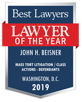 Lawyer of the Year Badge - 2019 - Mass Tort Litigation / Class Actions - Defendants
