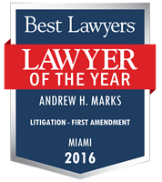 Lawyer of the Year Badge - 2016 - Litigation - First Amendment