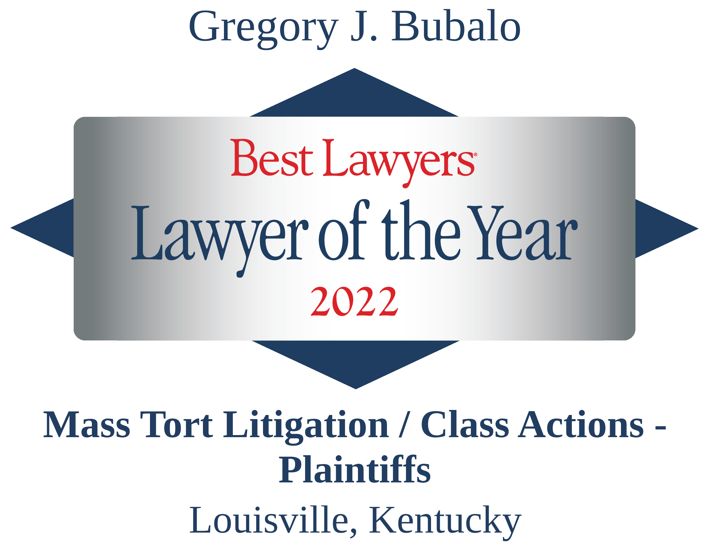 Greg Bubalo - Best Lawyers - "Lawyer of the Year" 2022 Logo