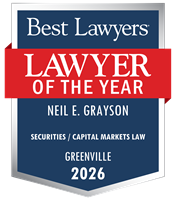 Lawyer of the Year Badge - 2026 - Securities / Capital Markets Law