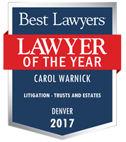 Lawyer of the Year Badge - 2017 - Litigation - Trusts and Estates