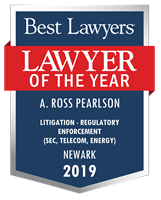 Lawyer of the Year Badge - 2019 - Litigation - Regulatory Enforcement (SEC, Telecom, Energy)