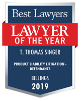 Lawyer of the Year Badge - 2019 - Product Liability Litigation - Defendants