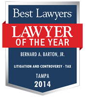 Lawyer of the Year Badge - 2014 - Litigation and Controversy - Tax