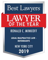 Lawyer of the Year Badge - 2019 - Legal Malpractice Law - Defendants