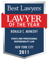 Lawyer of the Year Badge - 2011 - Ethics and Professional Responsibility Law