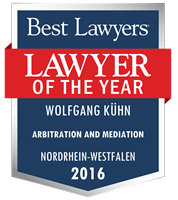 Lawyer of the Year Badge - 2016 - Arbitration and Mediation