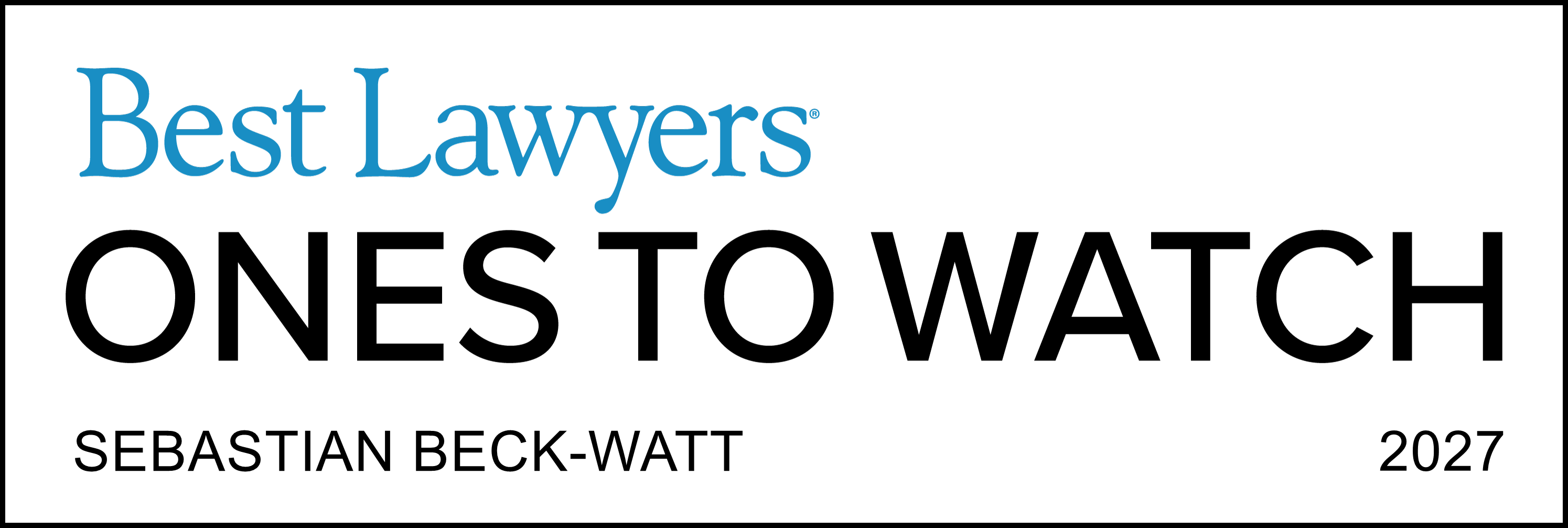 Ones To Watch - Lawyer Logo