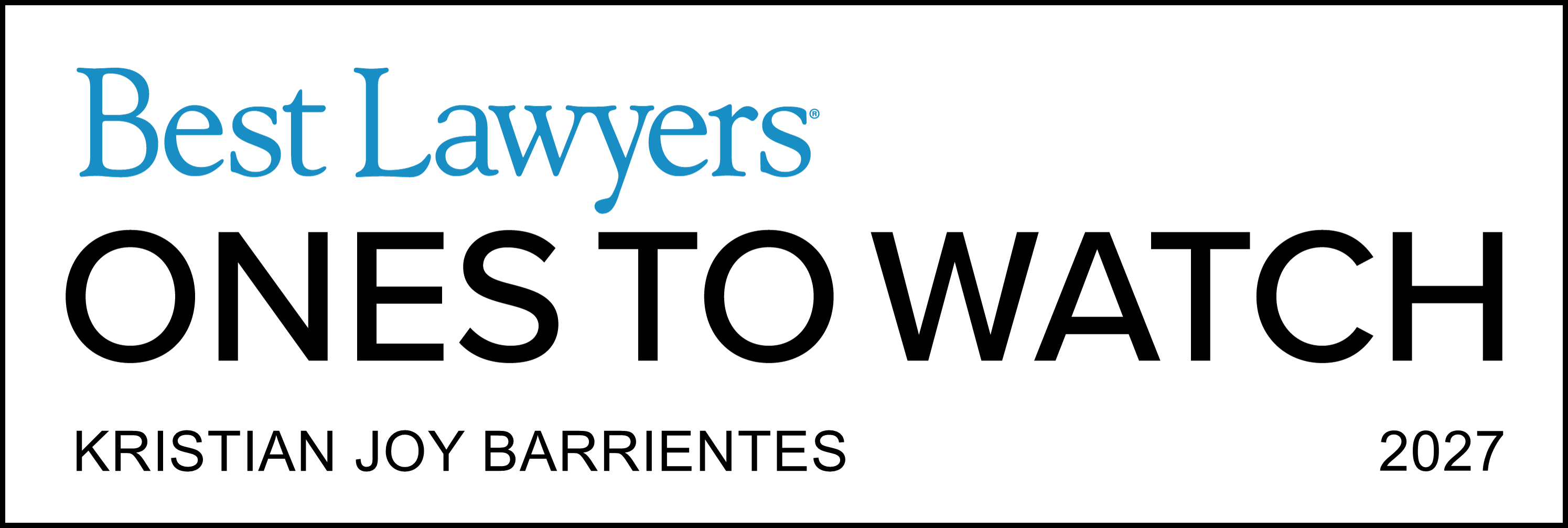 Ones To Watch - Lawyer Logo