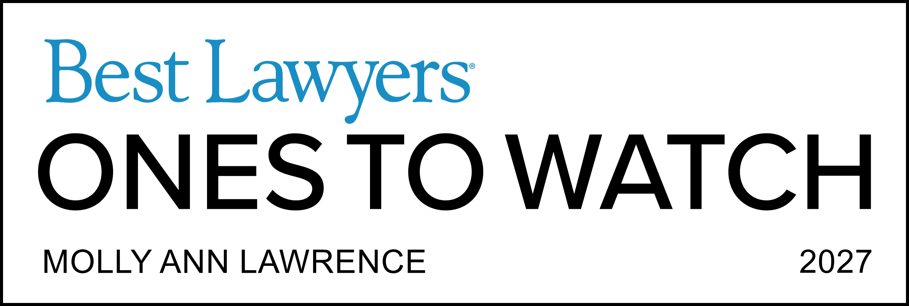 Ones To Watch - Lawyer Logo Ones To Watch - Lawyer Logo