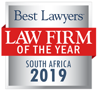 Law Firm of the Year Badge for 2019 South Africa